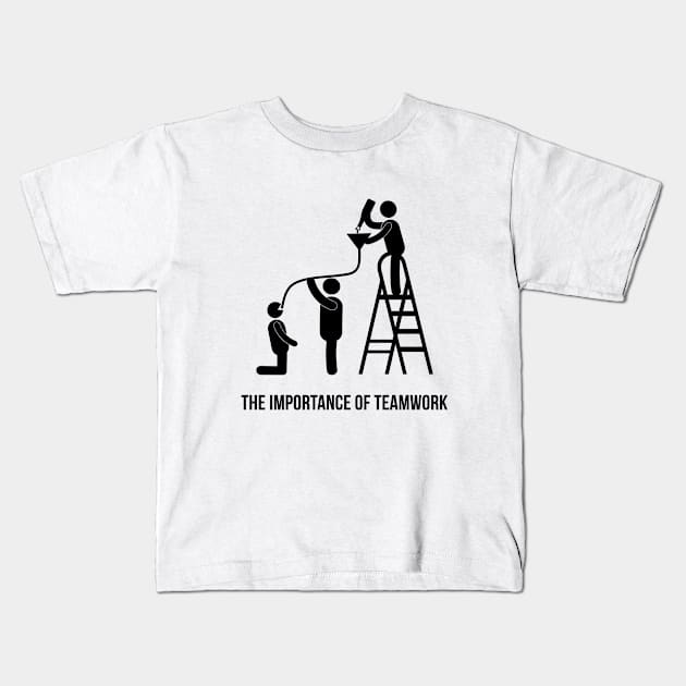 The Importance of Teamwork Kids T-Shirt by Printadorable